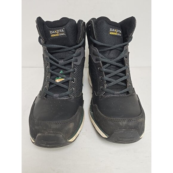 Dakota Men's 3617 Mid-Cut Quad Lite Steel Toe Steel Plate Shoes Black Size 11M - Picture 6 of 10